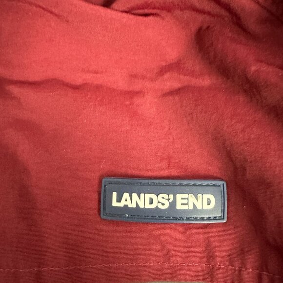 Lands' End Men's Nylon Jacket Size L 42-44 Burgundy - Picture 4 of 6